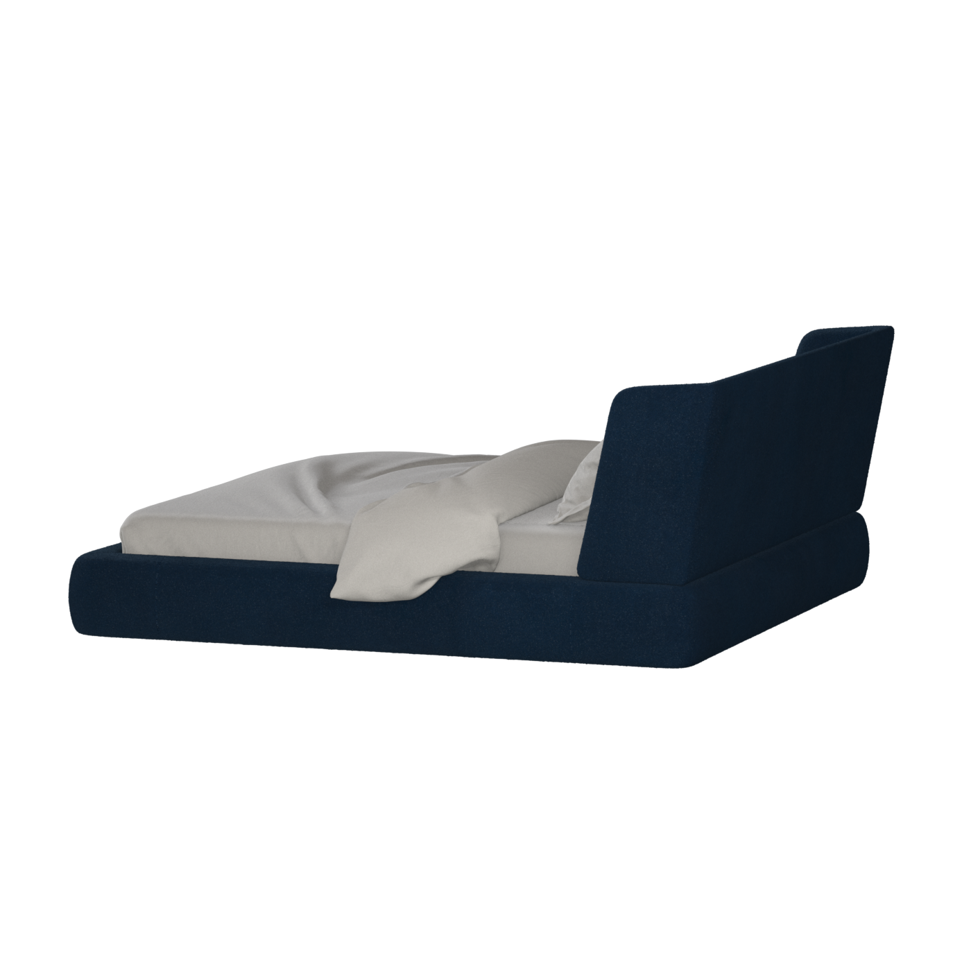 Valentina bed in Boucle Baloo Fabric