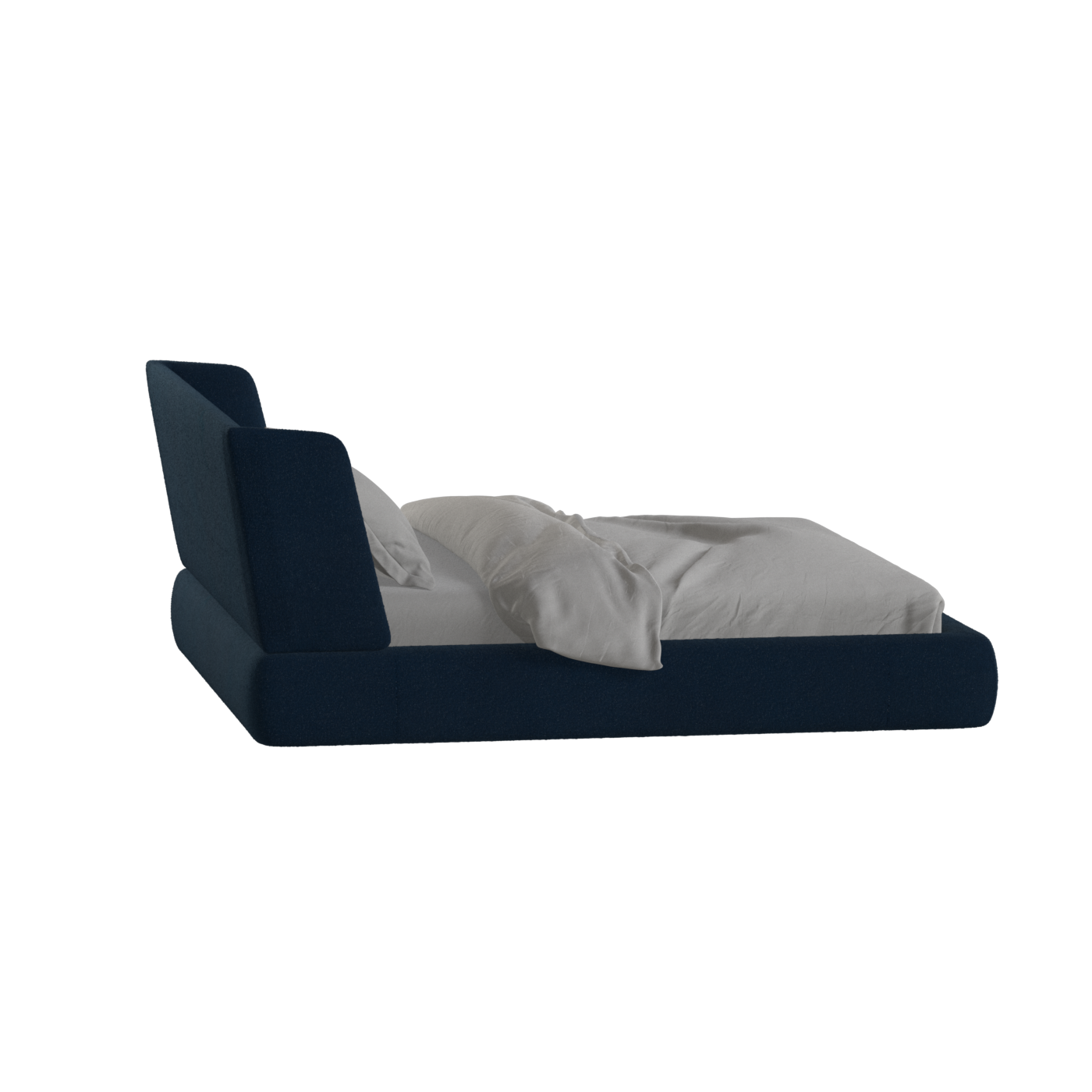Valentina bed in Boucle Baloo Fabric