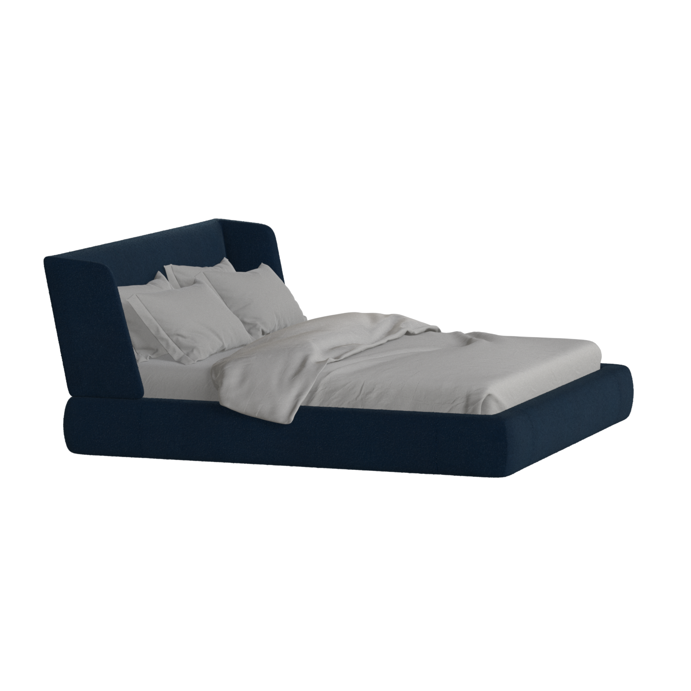 Valentina bed in Boucle Baloo Fabric