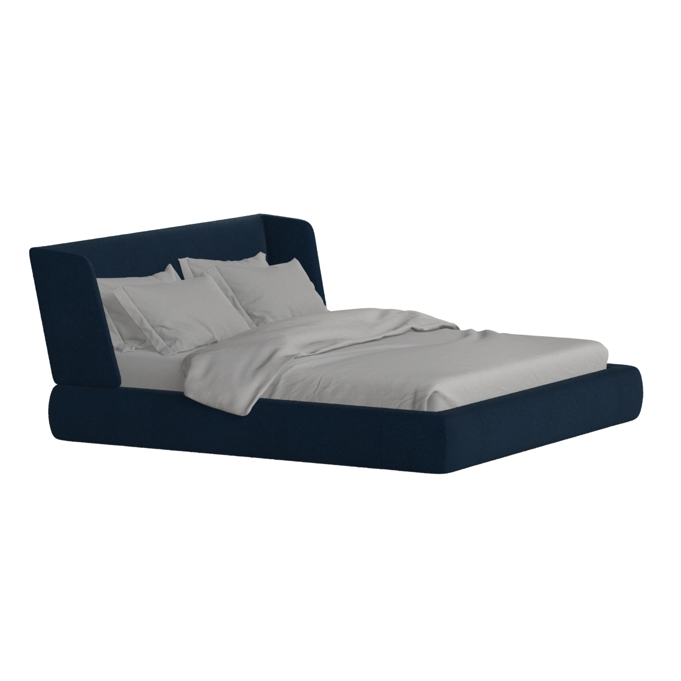Valentina bed in Boucle Baloo Fabric