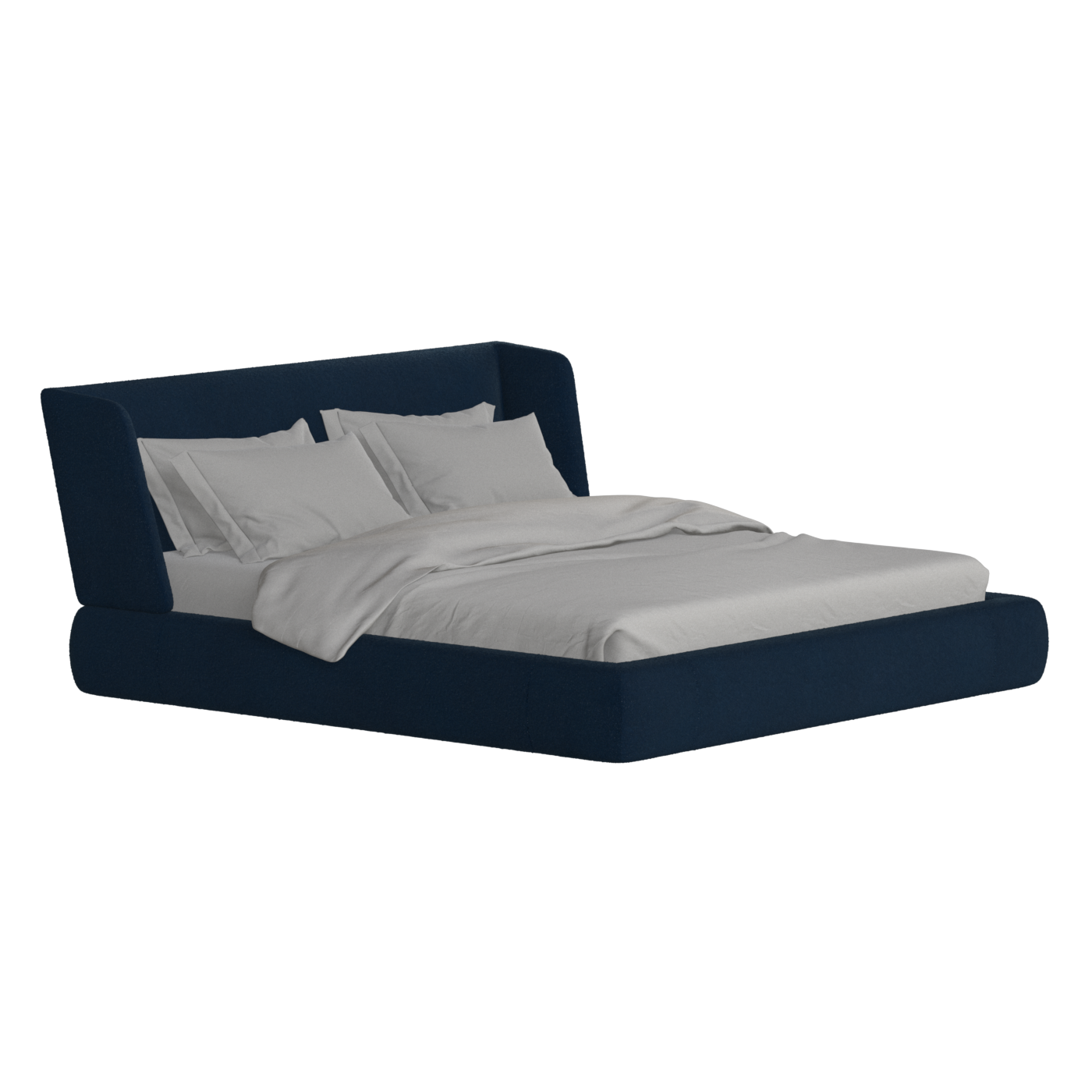 Valentina bed in Boucle Baloo Fabric