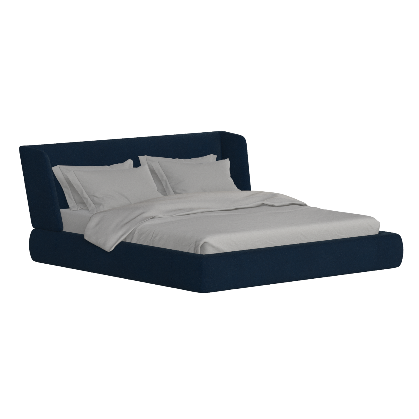 Valentina bed in Boucle Baloo Fabric
