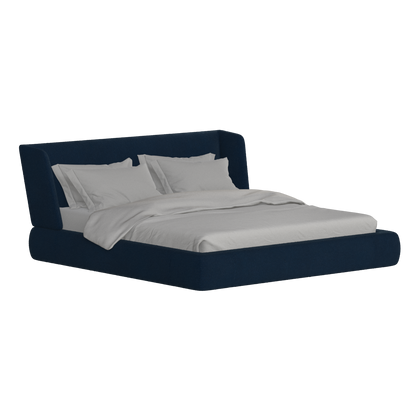 Valentina bed in Boucle Baloo Fabric