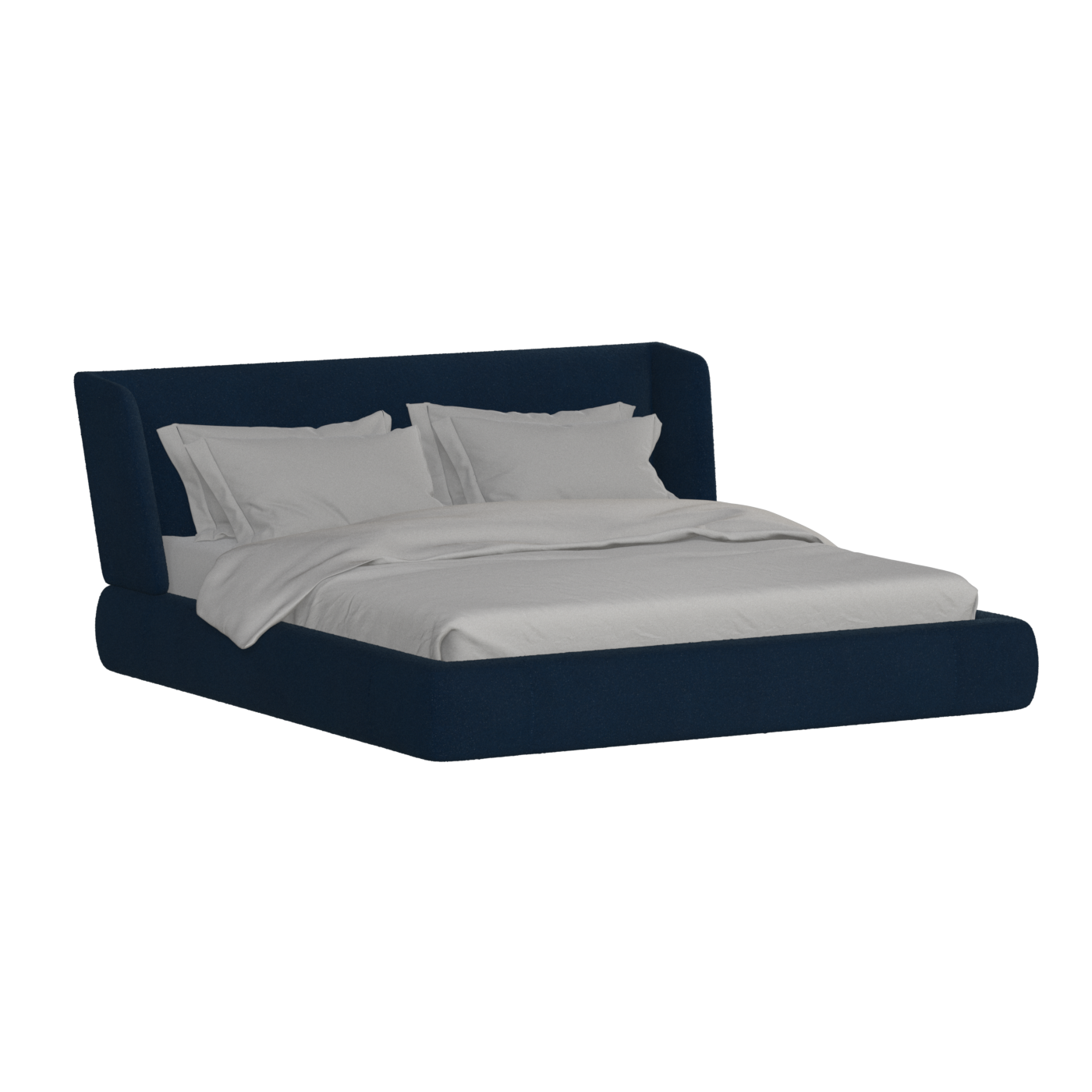 Valentina bed in Boucle Baloo Fabric