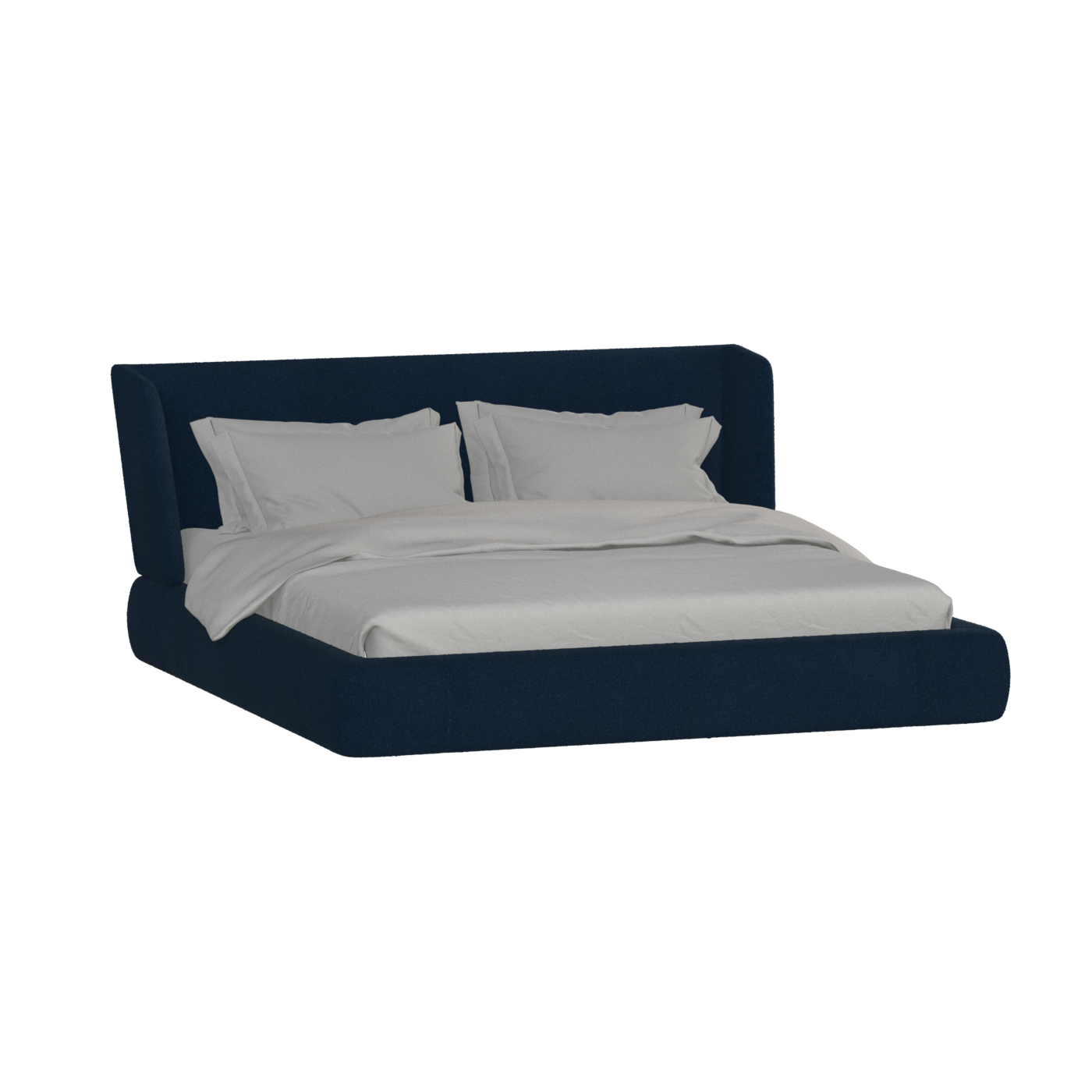 Valentina bed in Boucle Baloo Fabric