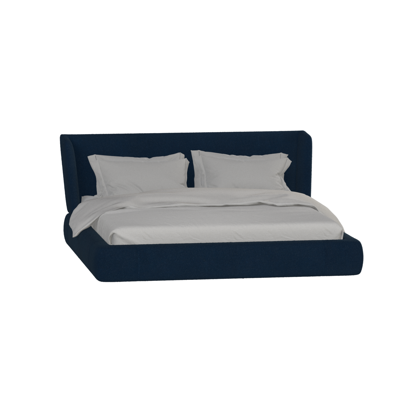 Valentina bed in Boucle Baloo Fabric