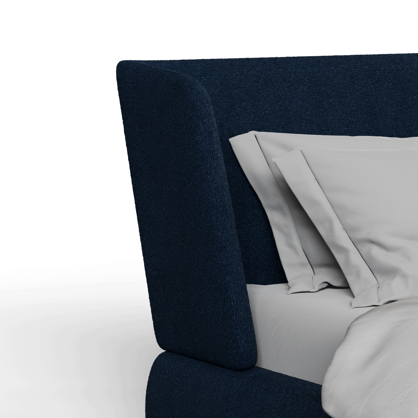 Valentina bed in Boucle Baloo Fabric