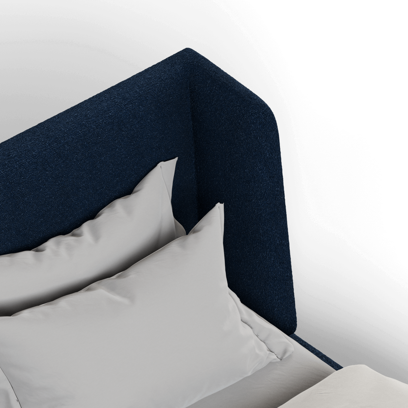 Valentina bed in Boucle Baloo Fabric