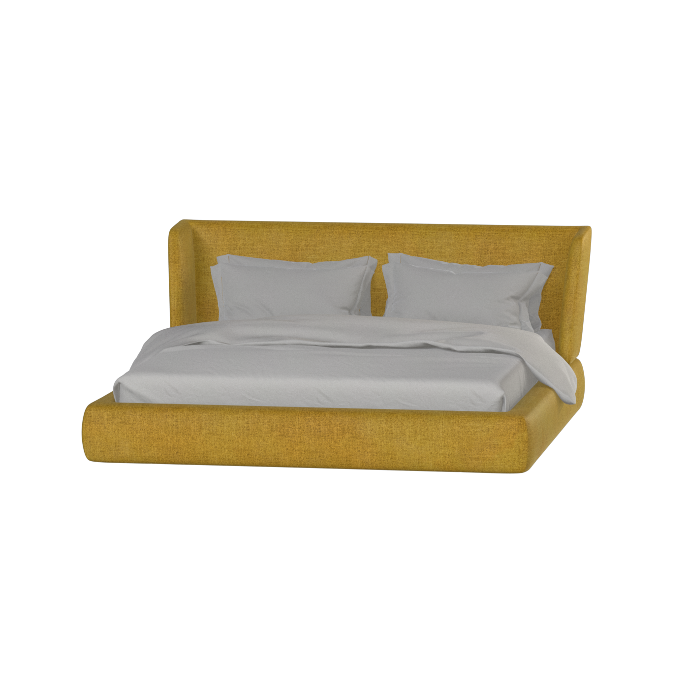 Lit Valentina en tissu Boucle Hevia