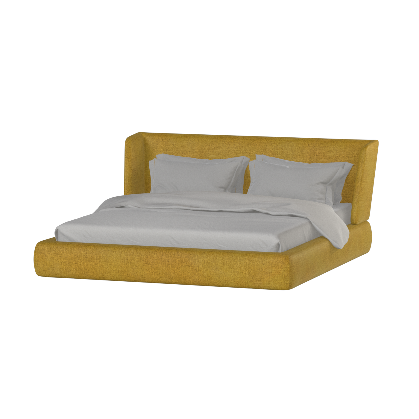 Valentina bed in Boucle Hevia Fabric