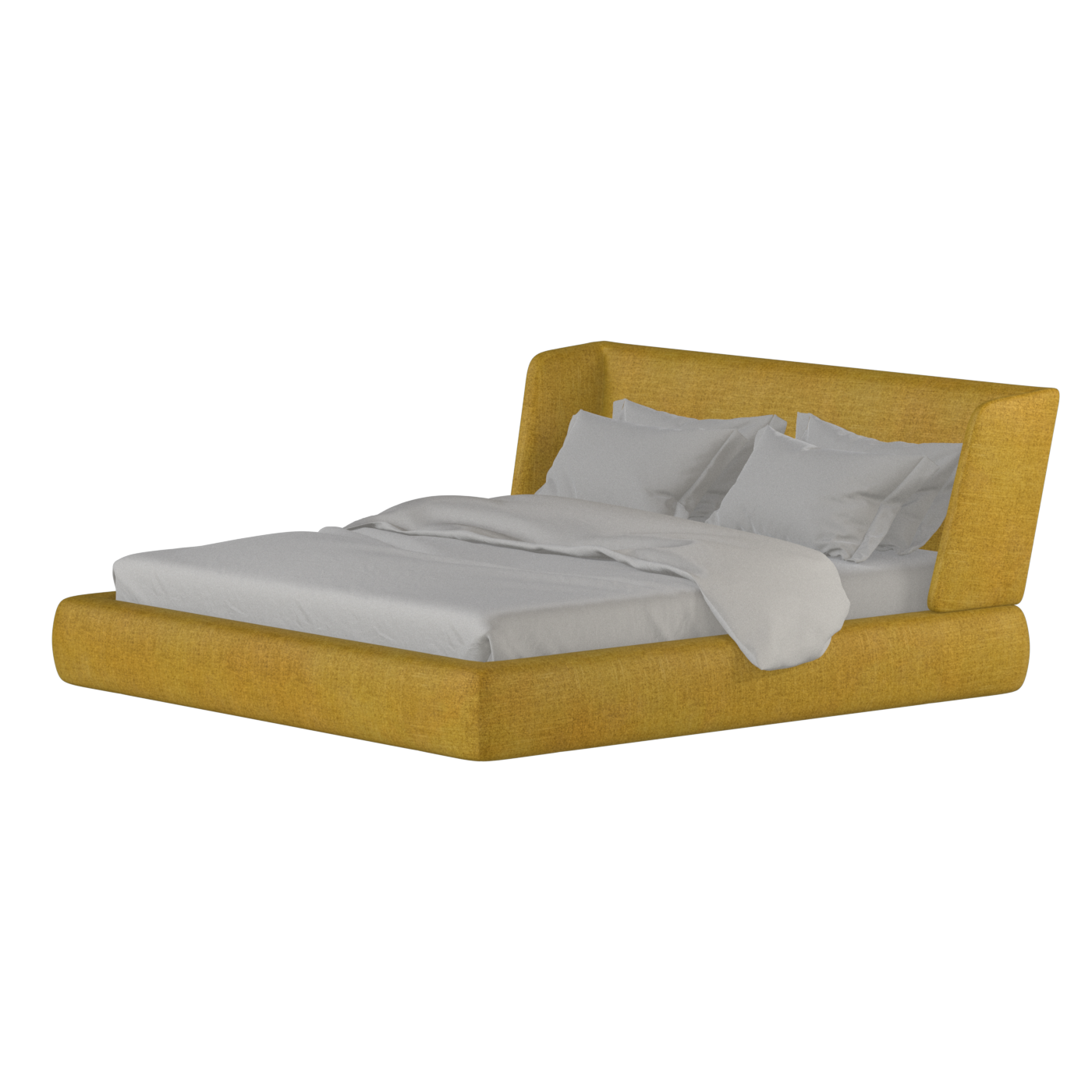 Valentina bed in Boucle Hevia Fabric