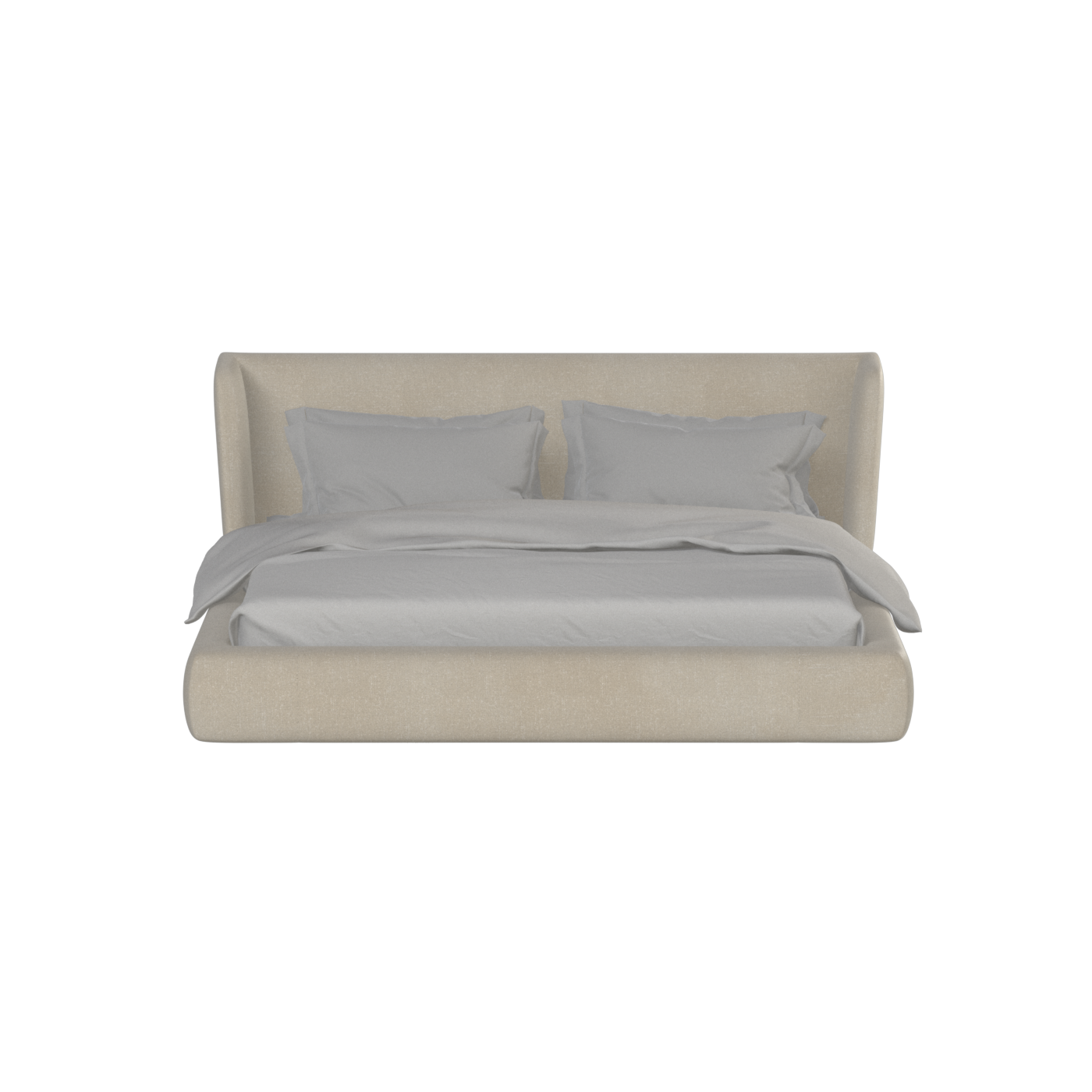 Lit Valentina en tissu Boucle Hevia 