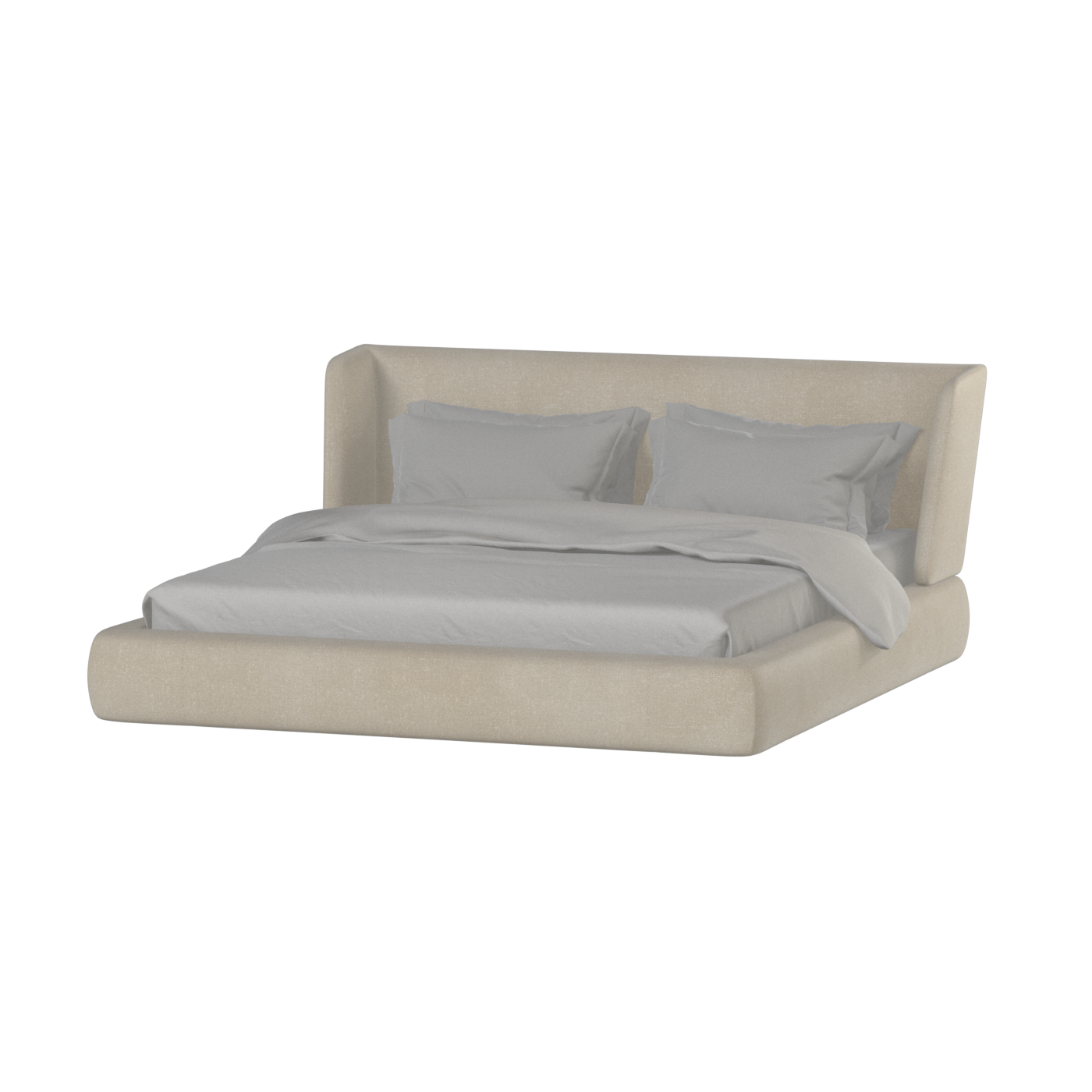 Lit Valentina en tissu Boucle Hevia 
