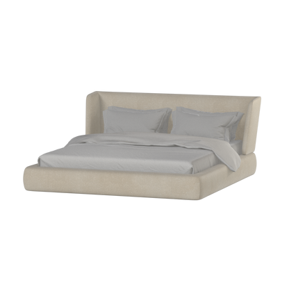 Lit Valentina en tissu Boucle Hevia 