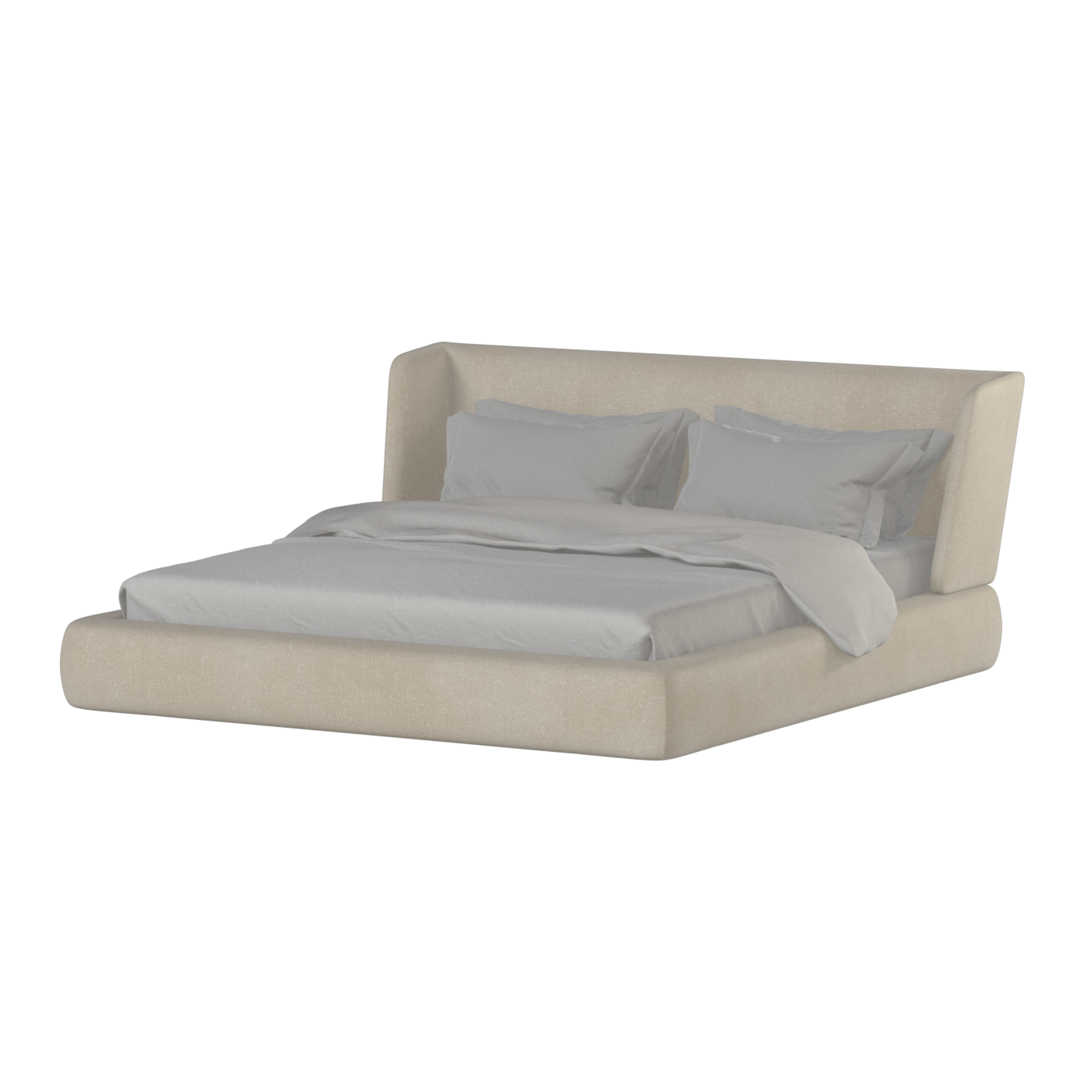 Lit Valentina en tissu Boucle Hevia 