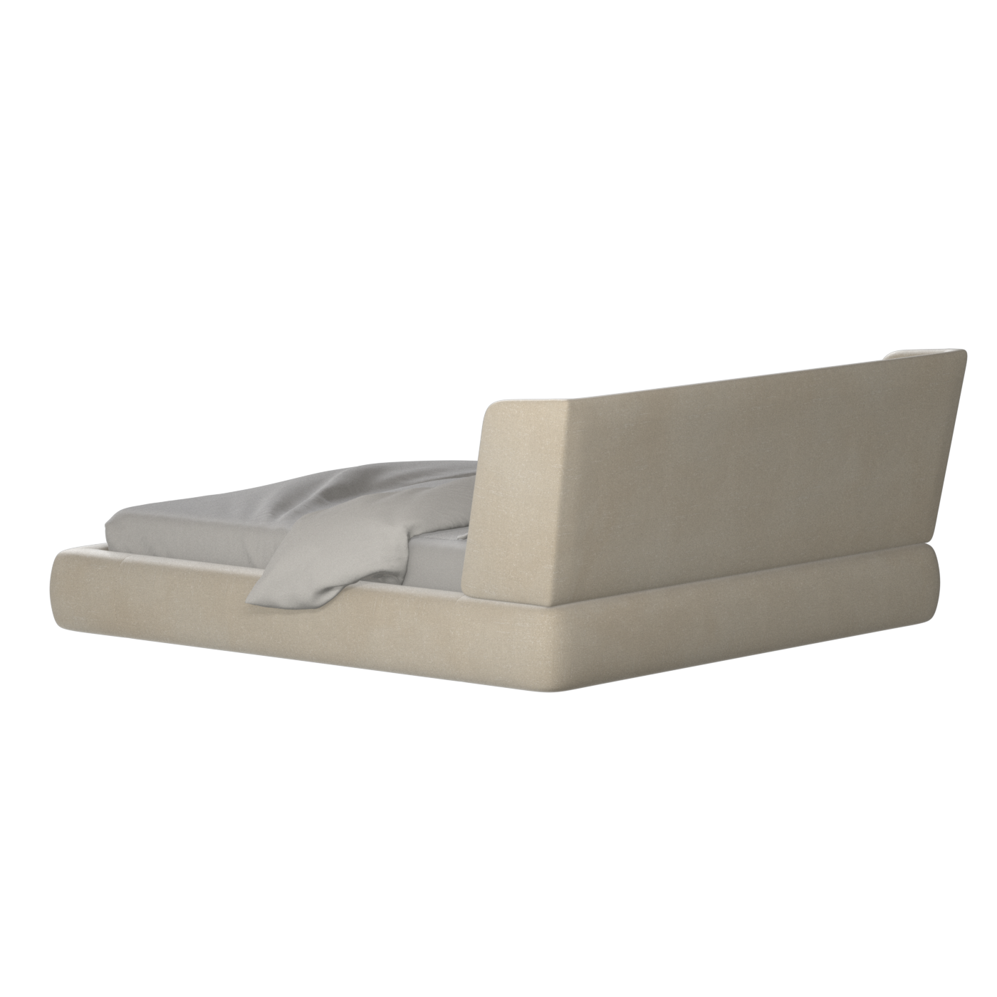 Lit Valentina en tissu Boucle Hevia 