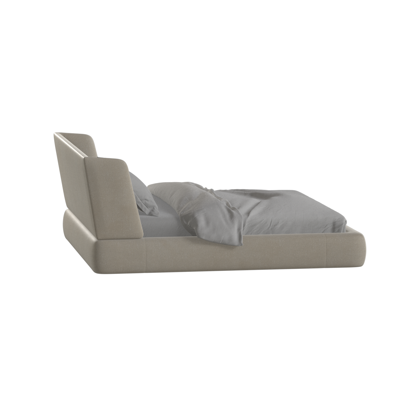 Lit Valentina en tissu Boucle Hevia 