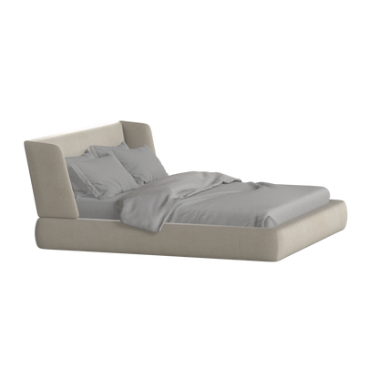 Lit Valentina en tissu Boucle Hevia 