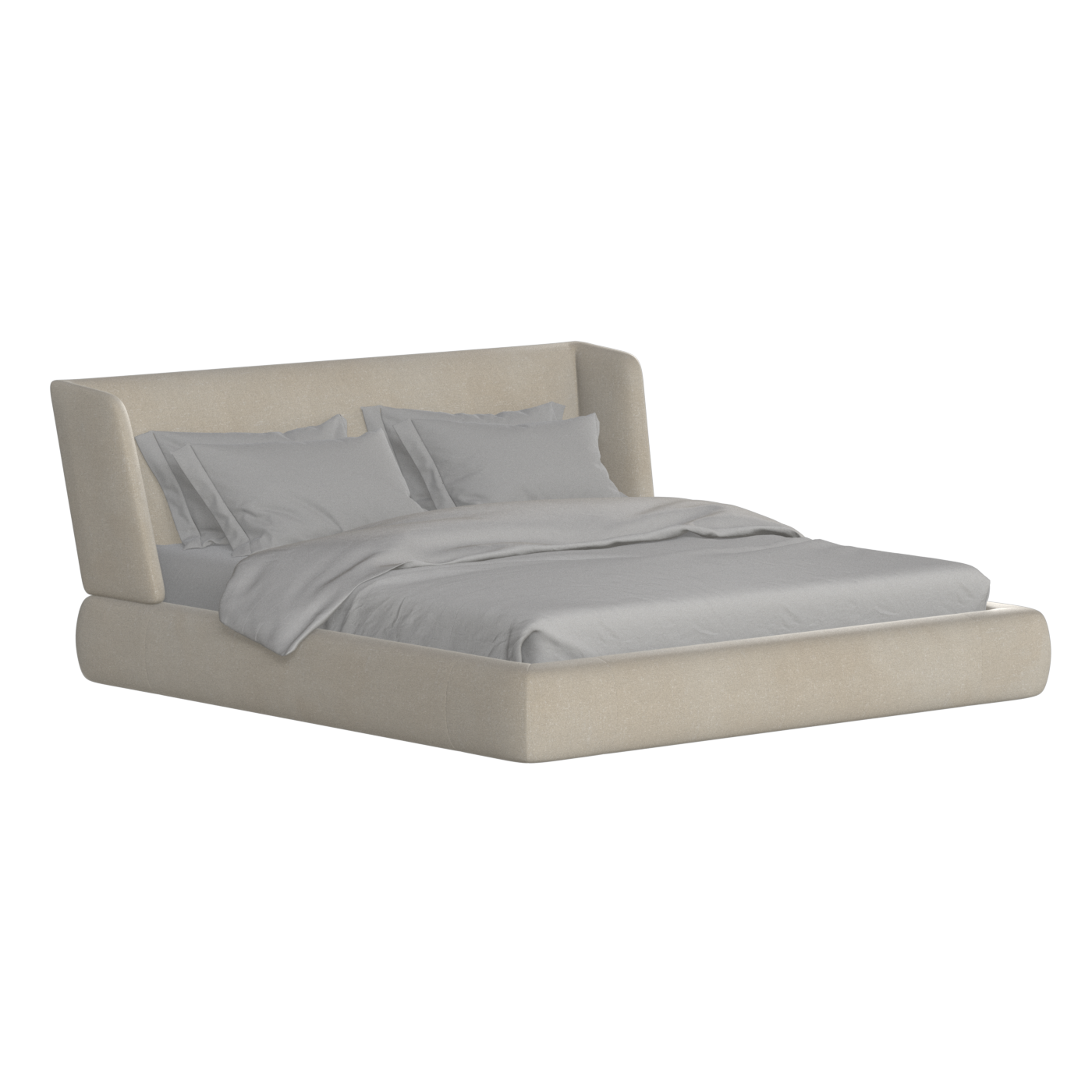 Lit Valentina en tissu Boucle Hevia 