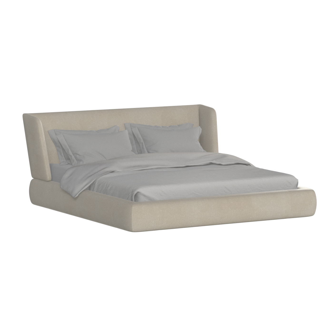 Lit Valentina en tissu Boucle Hevia 