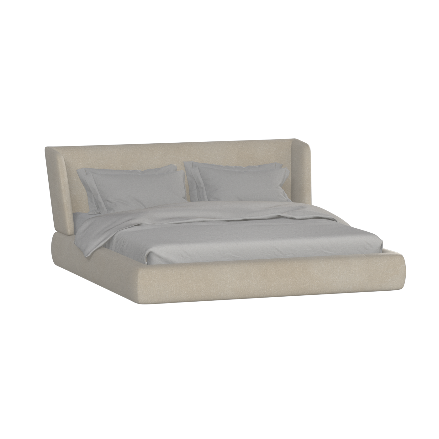Lit Valentina en tissu Boucle Hevia 