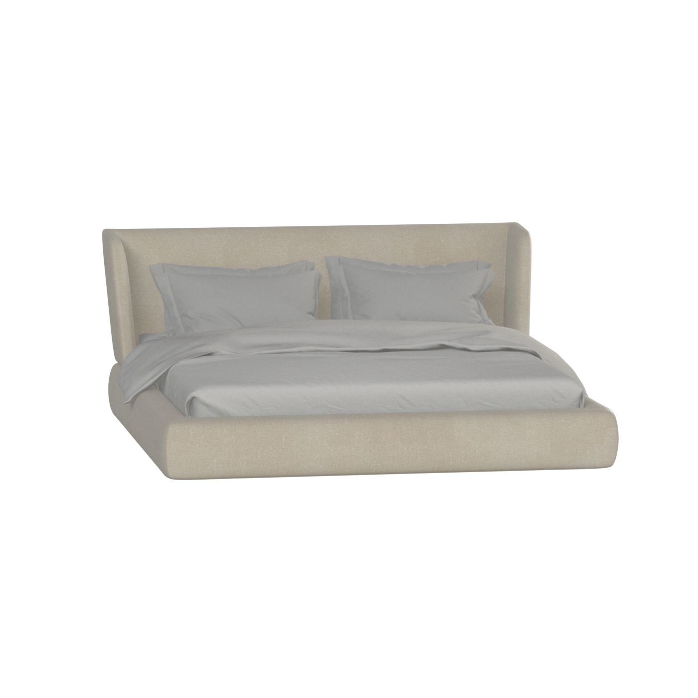 Lit Valentina en tissu Boucle Hevia 