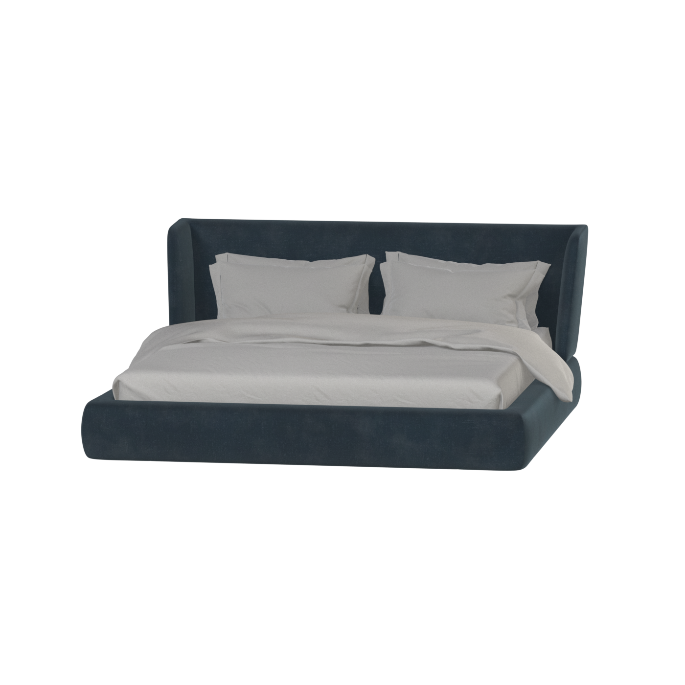 Lit Valentina en tissu Boucle Hevia 