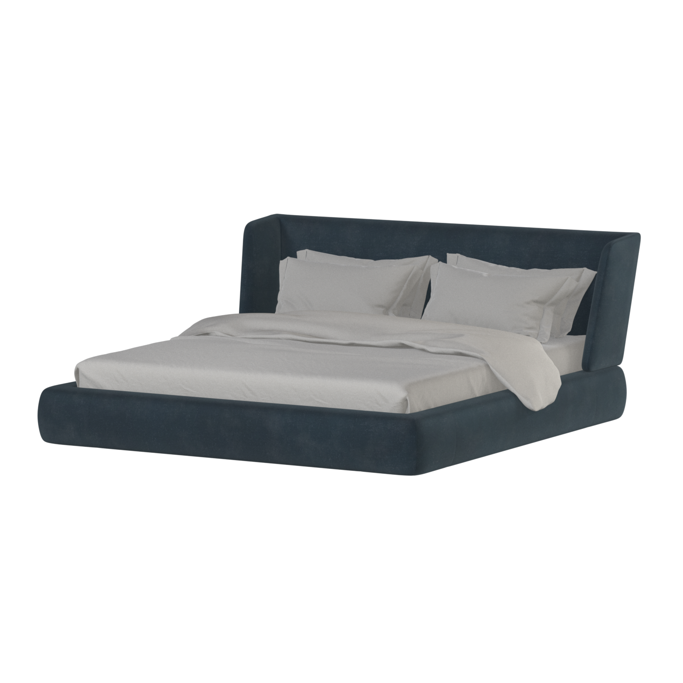 Lit Valentina en tissu Boucle Hevia 