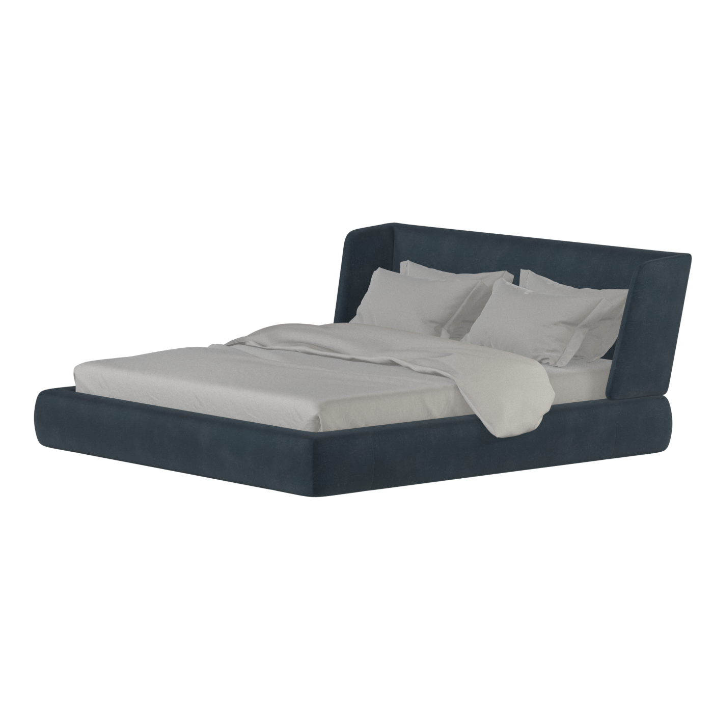 Lit Valentina en tissu Boucle Hevia 