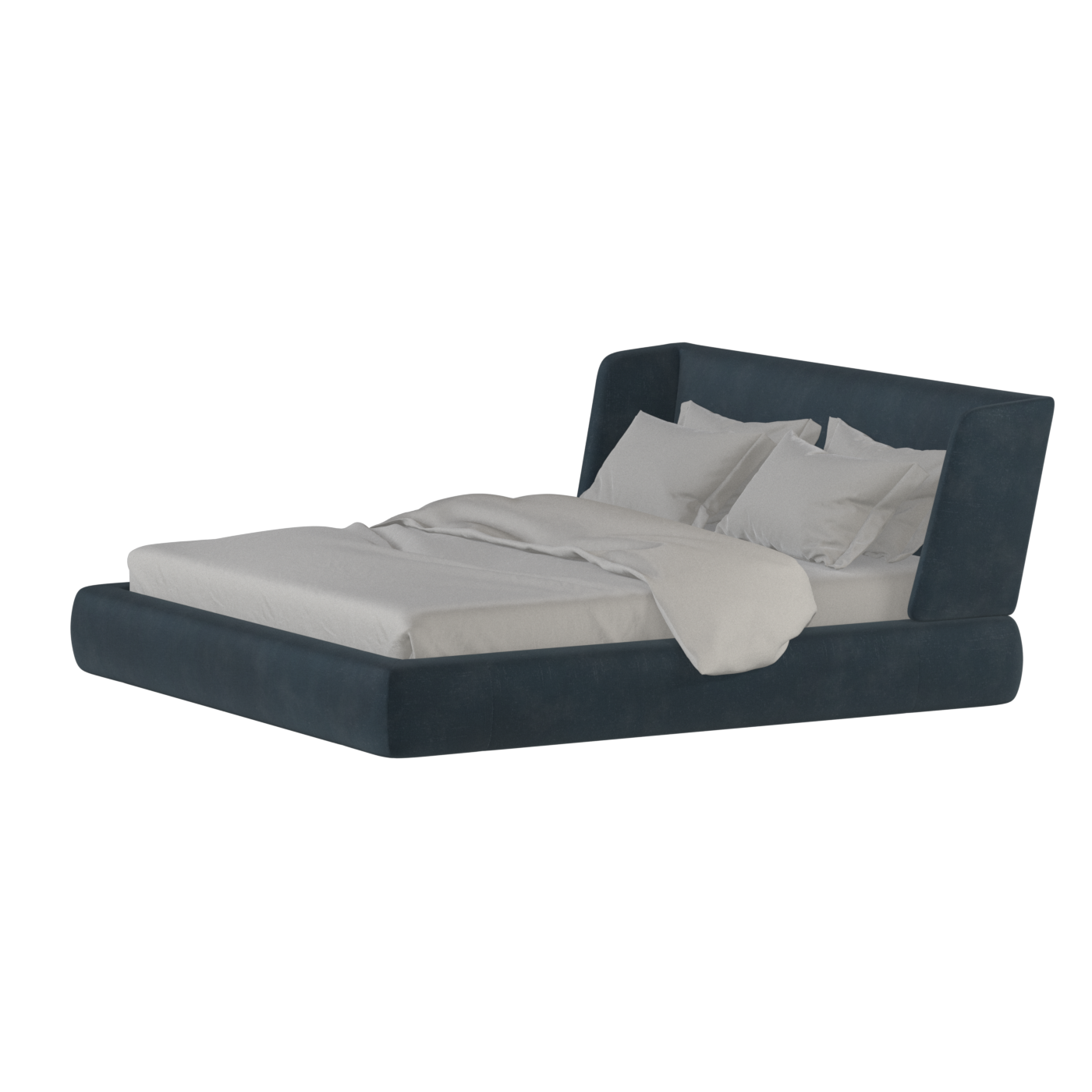 Lit Valentina en tissu Boucle Hevia 
