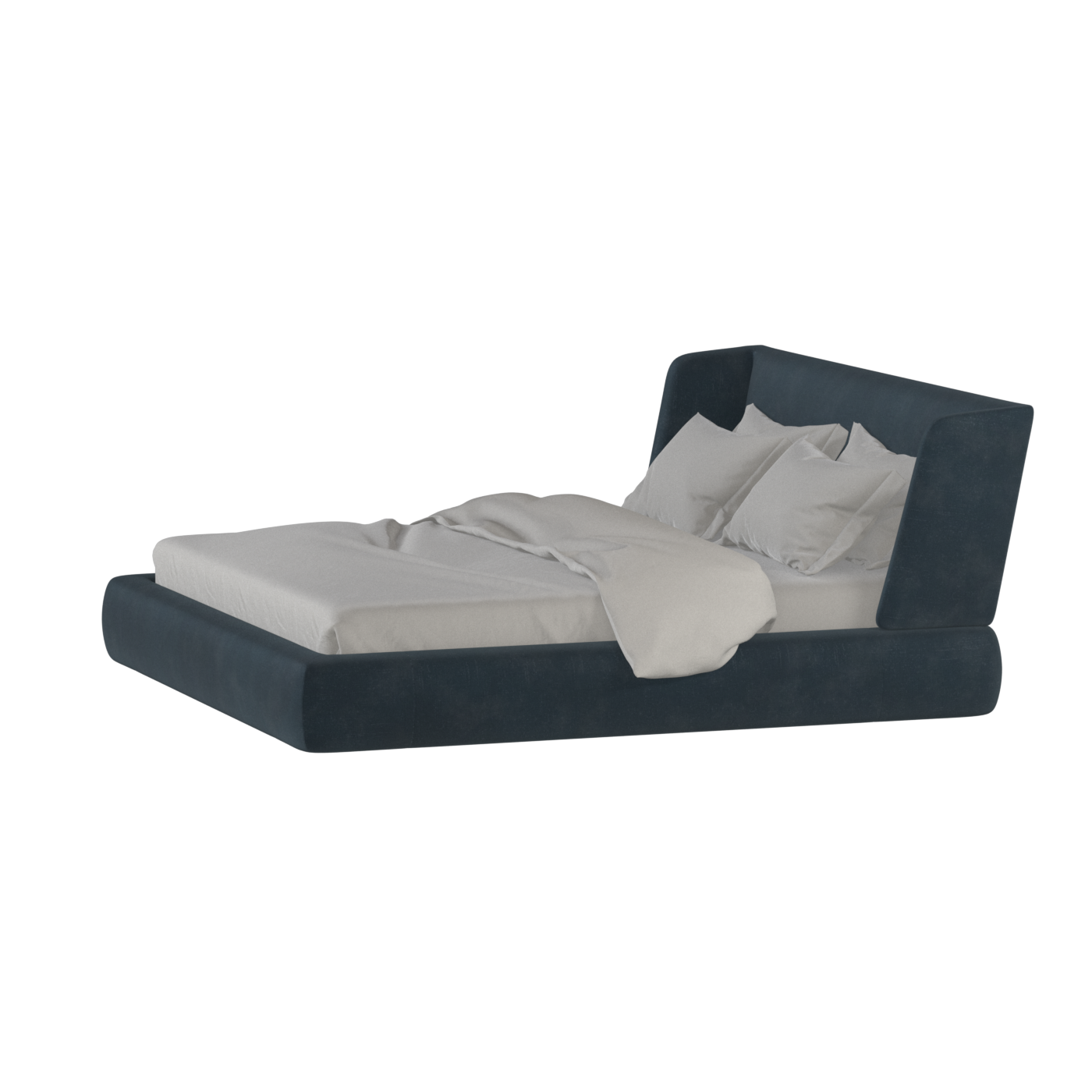 Lit Valentina en tissu Boucle Hevia 