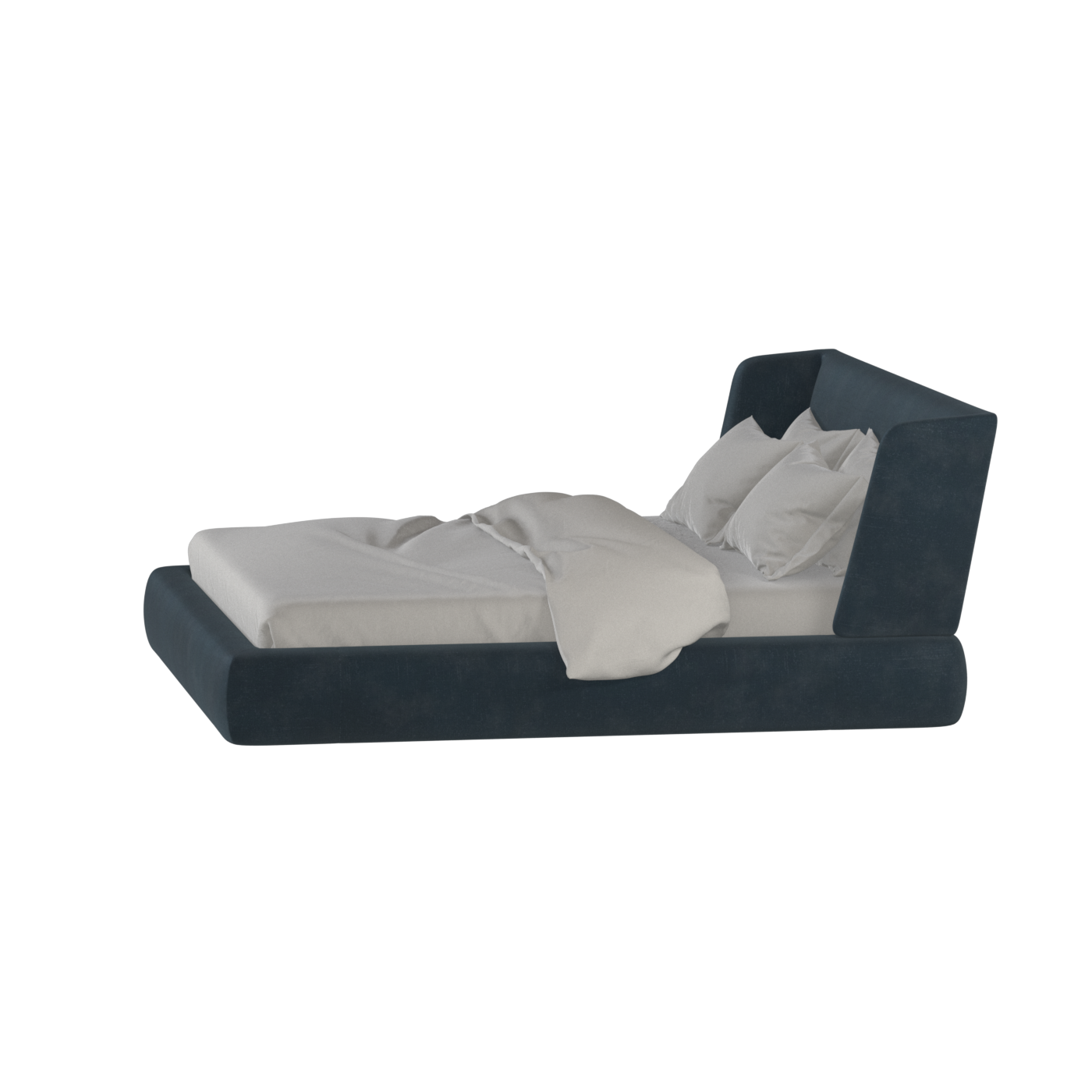 Lit Valentina en tissu Boucle Hevia 