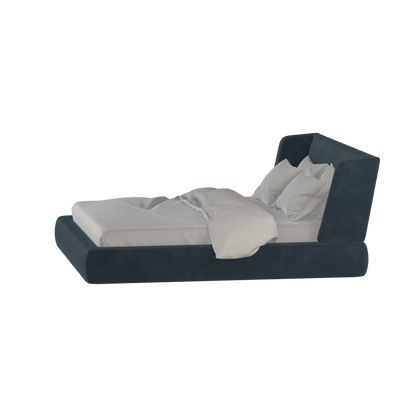 Lit Valentina en tissu Boucle Hevia 