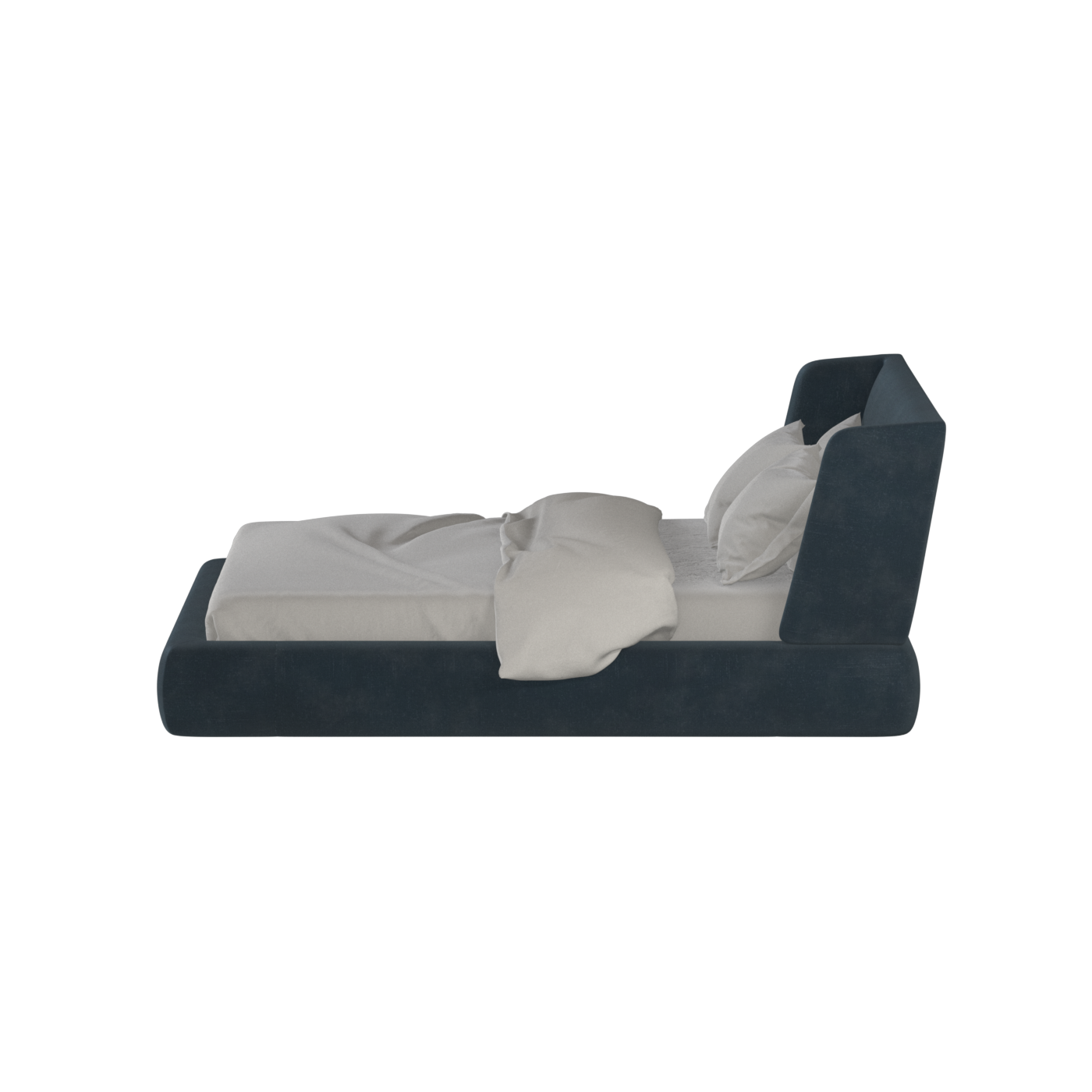 Lit Valentina en tissu Boucle Hevia 