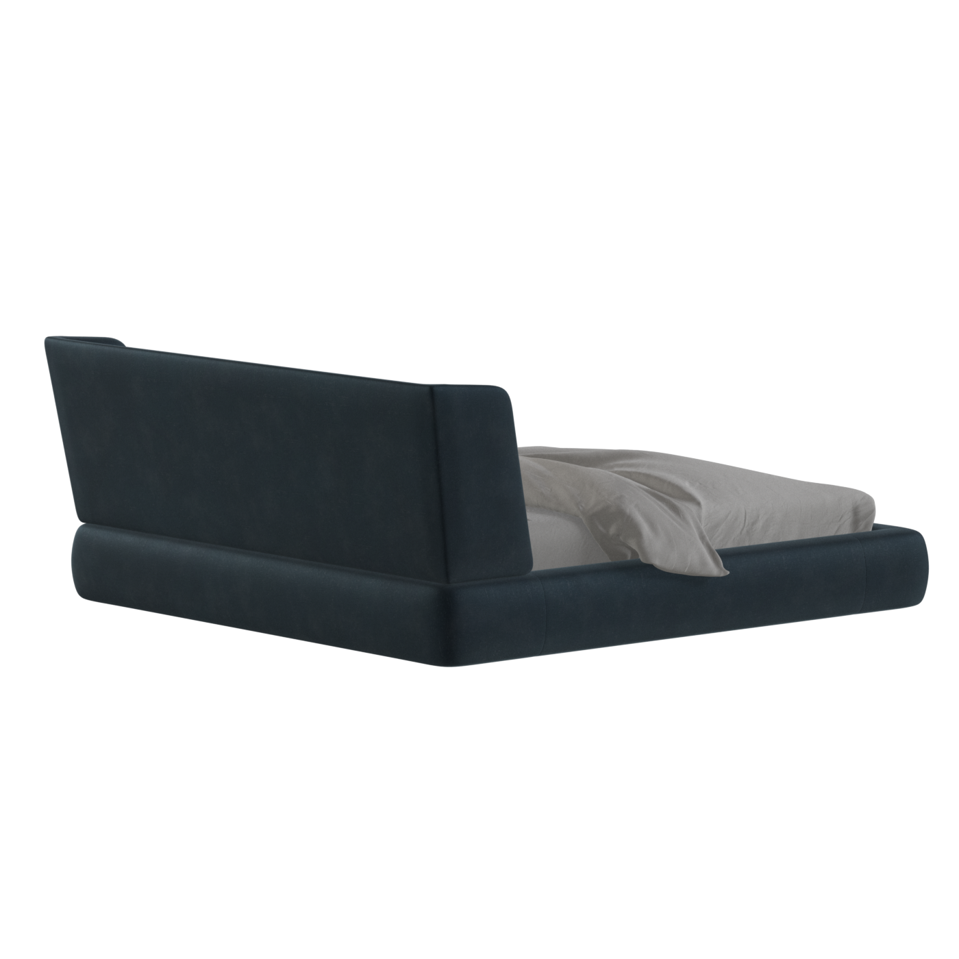 Lit Valentina en tissu Boucle Hevia 