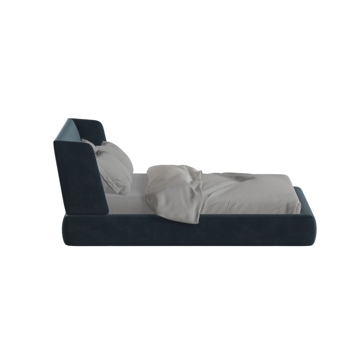 Lit Valentina en tissu Boucle Hevia 