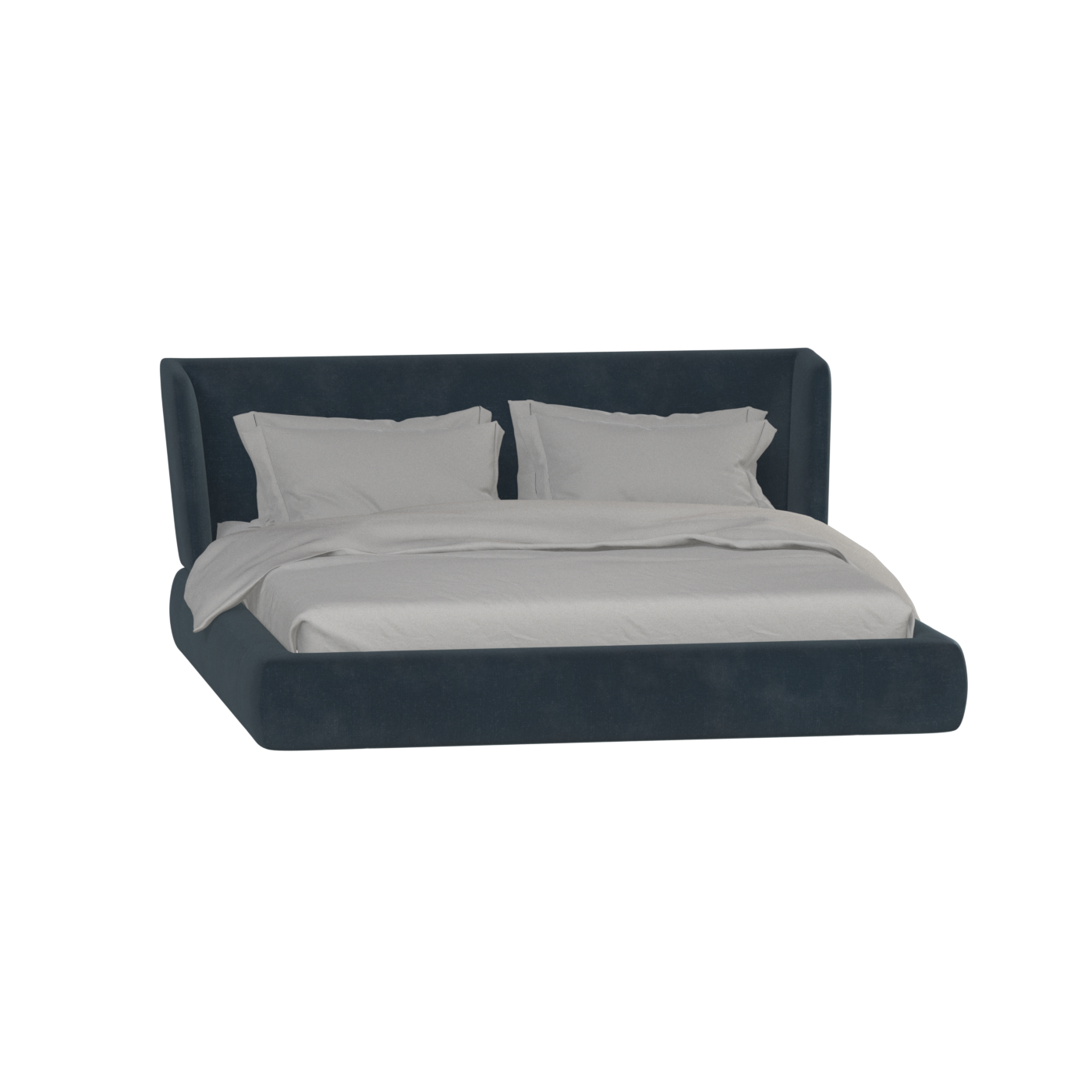Lit Valentina en tissu Boucle Hevia 