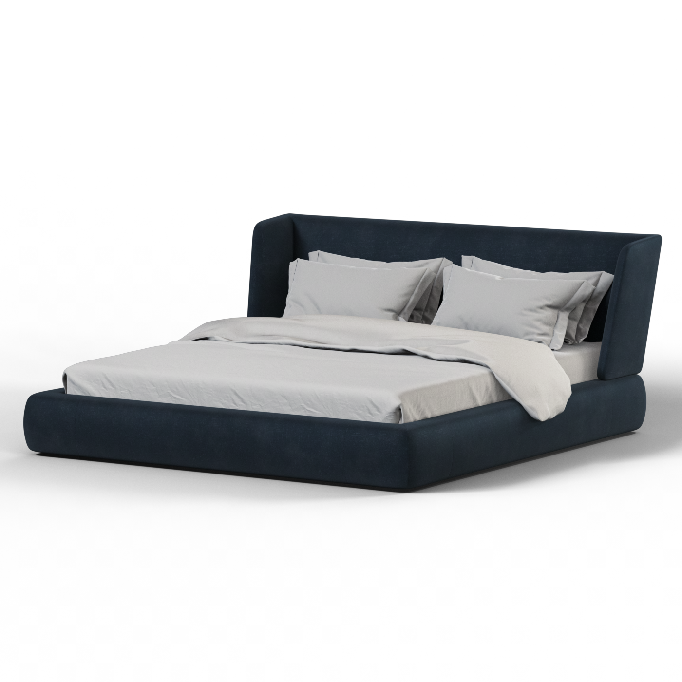 Lit Valentina en tissu Boucle Hevia 
