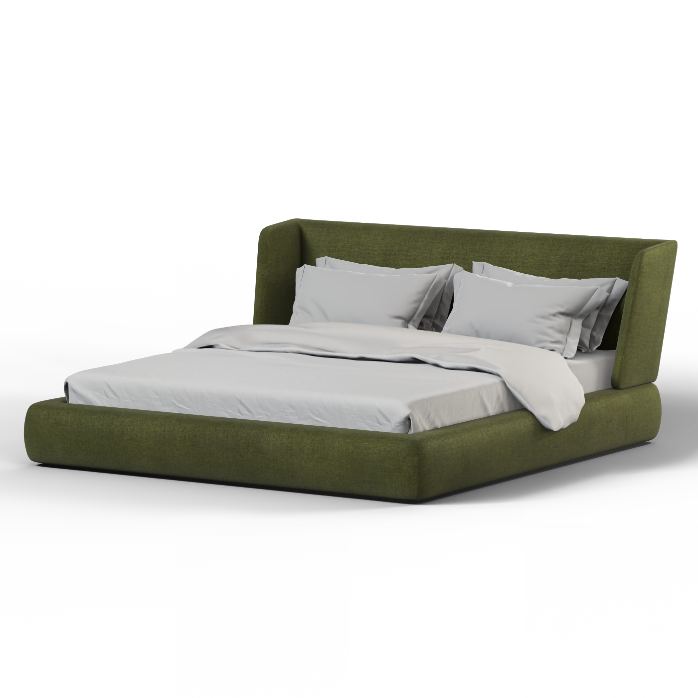 Valentina bed in Boucle Hevia Fabric