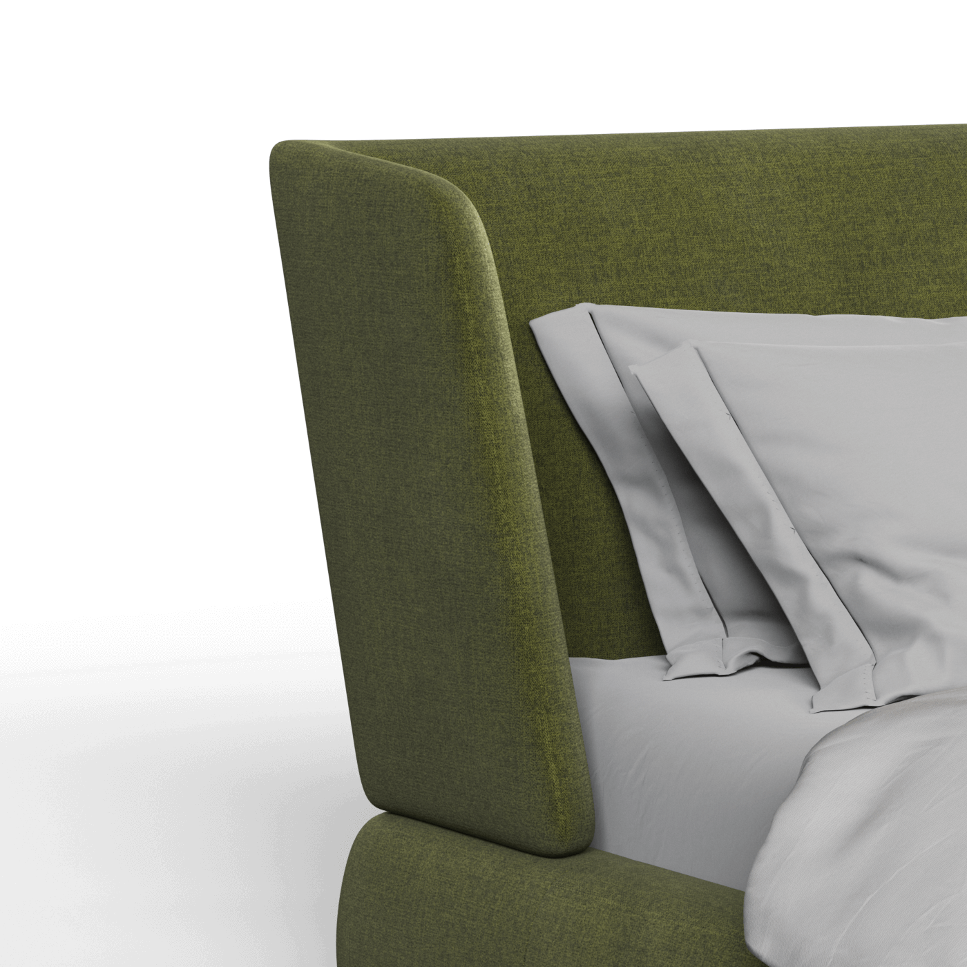 Valentina bed in Boucle Hevia Fabric
