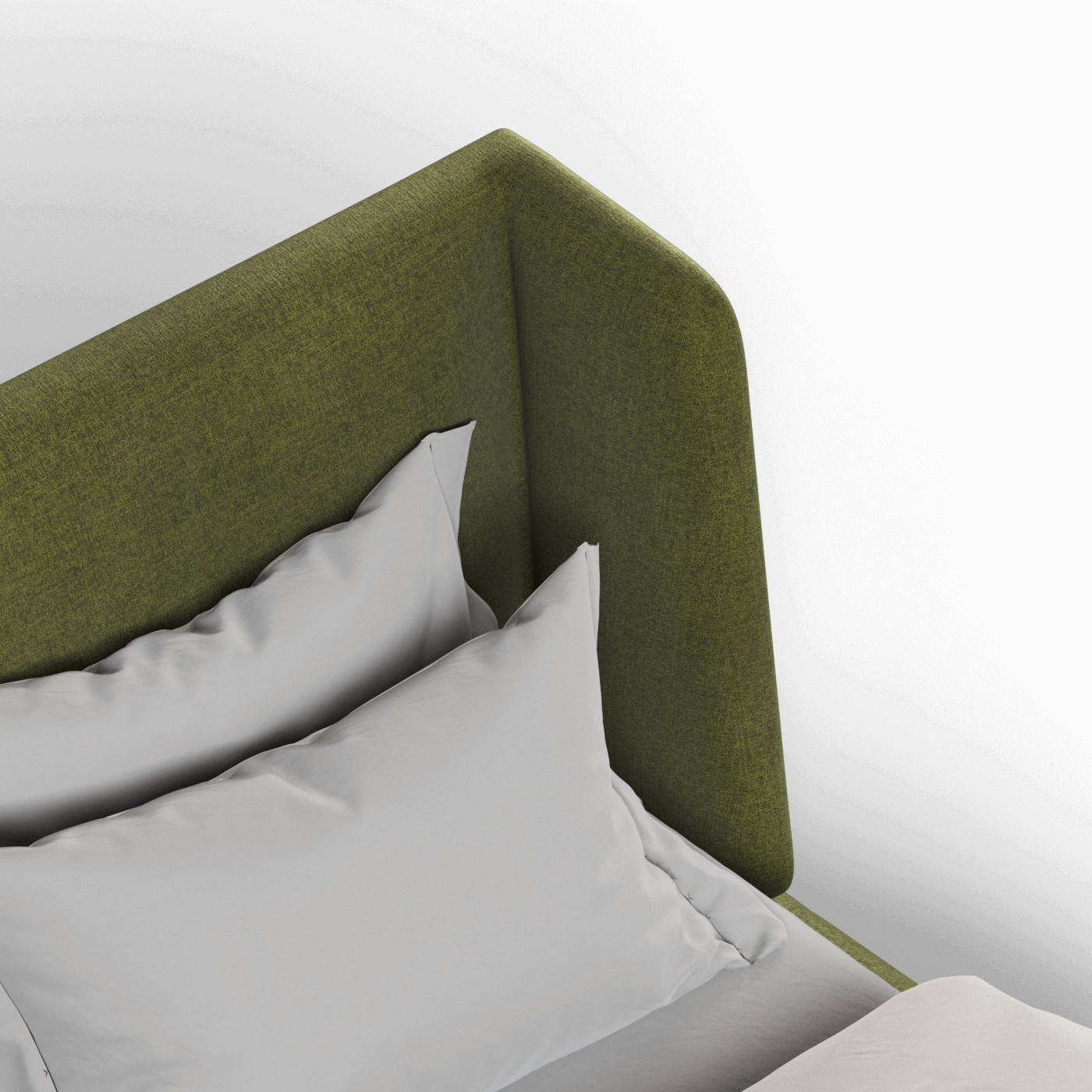 Valentina bed in Boucle Hevia Fabric