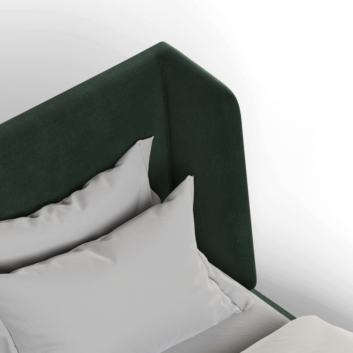 Valentina bed in Boucle Hevia Fabric