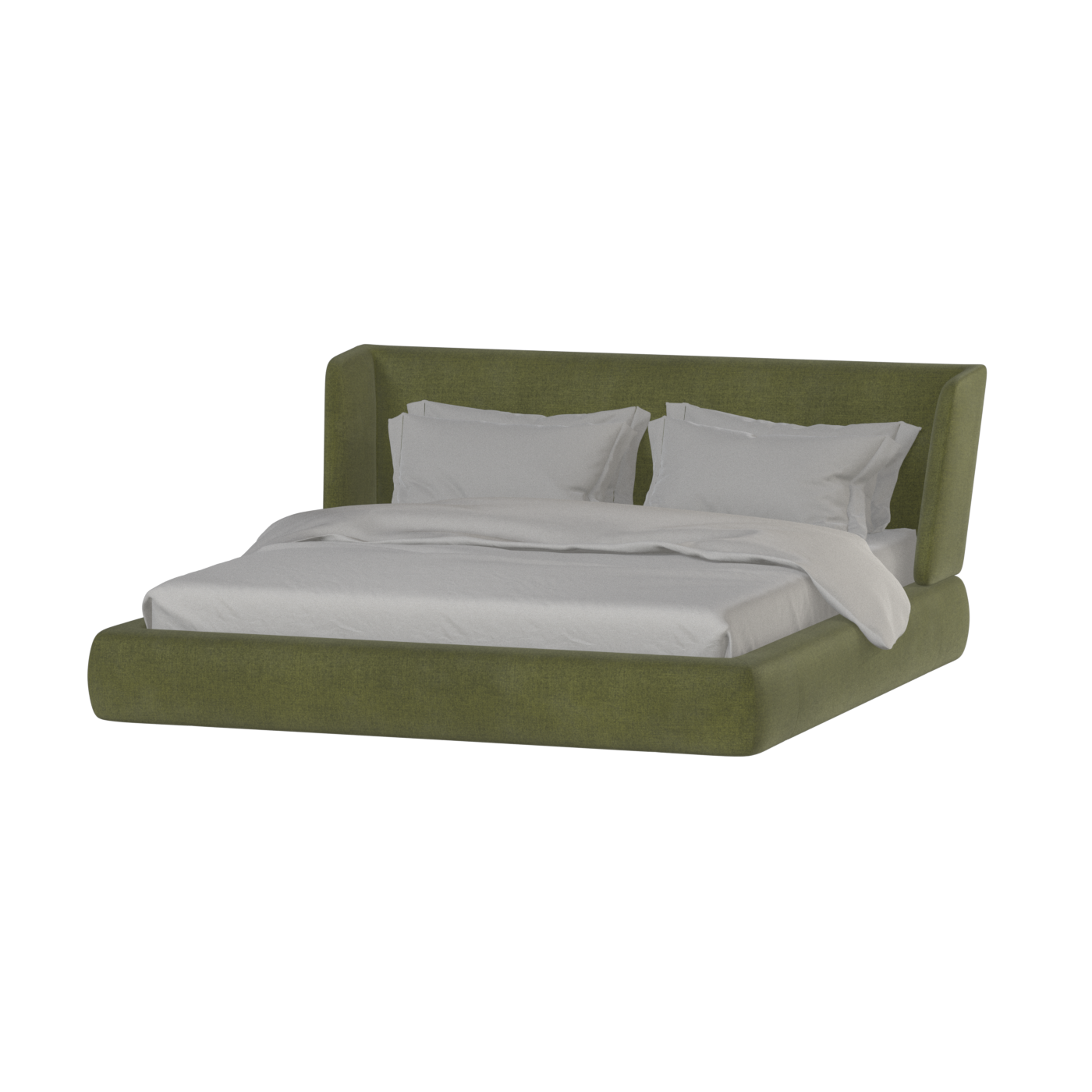 Valentina bed in Boucle Hevia Fabric