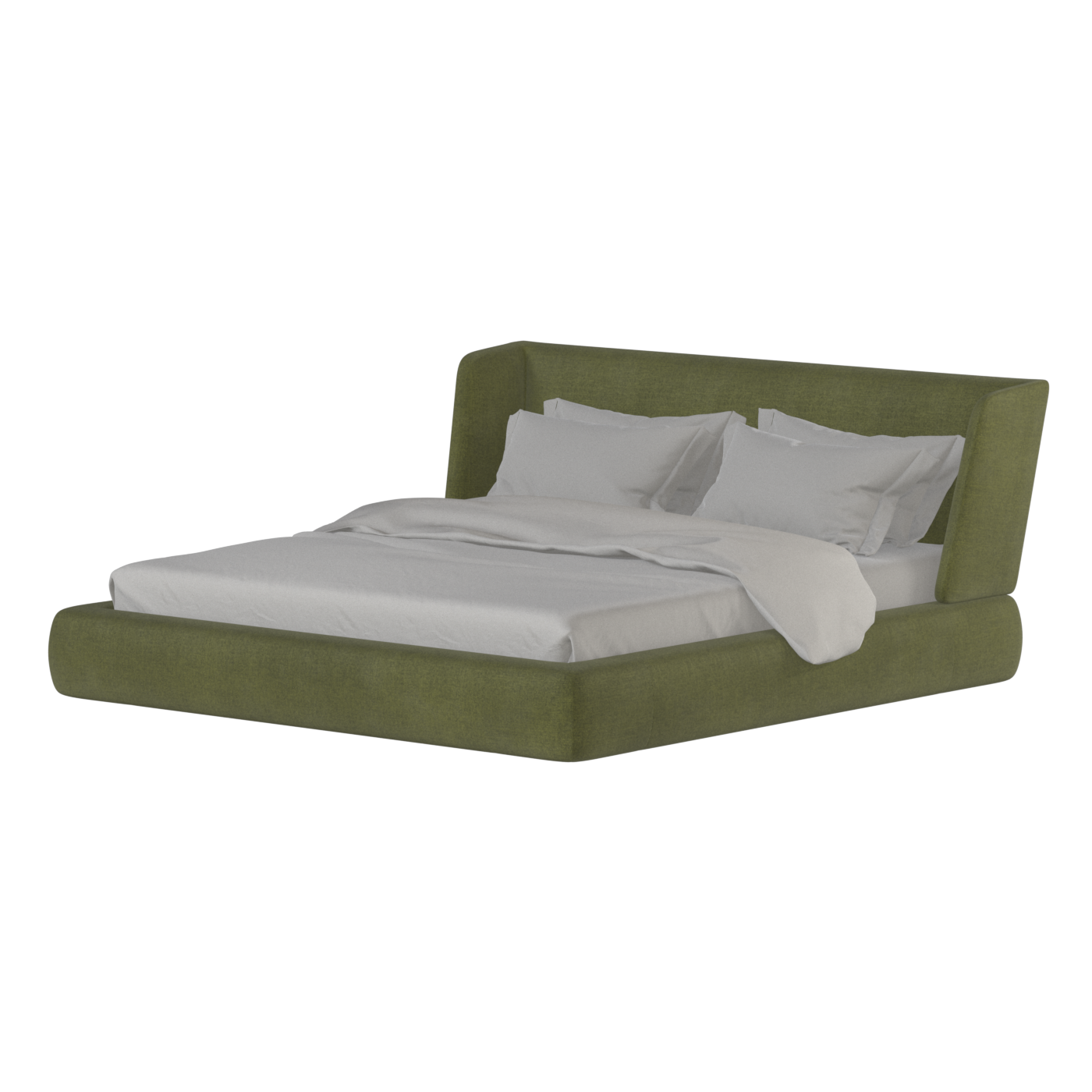 Valentina bed in Boucle Hevia Fabric