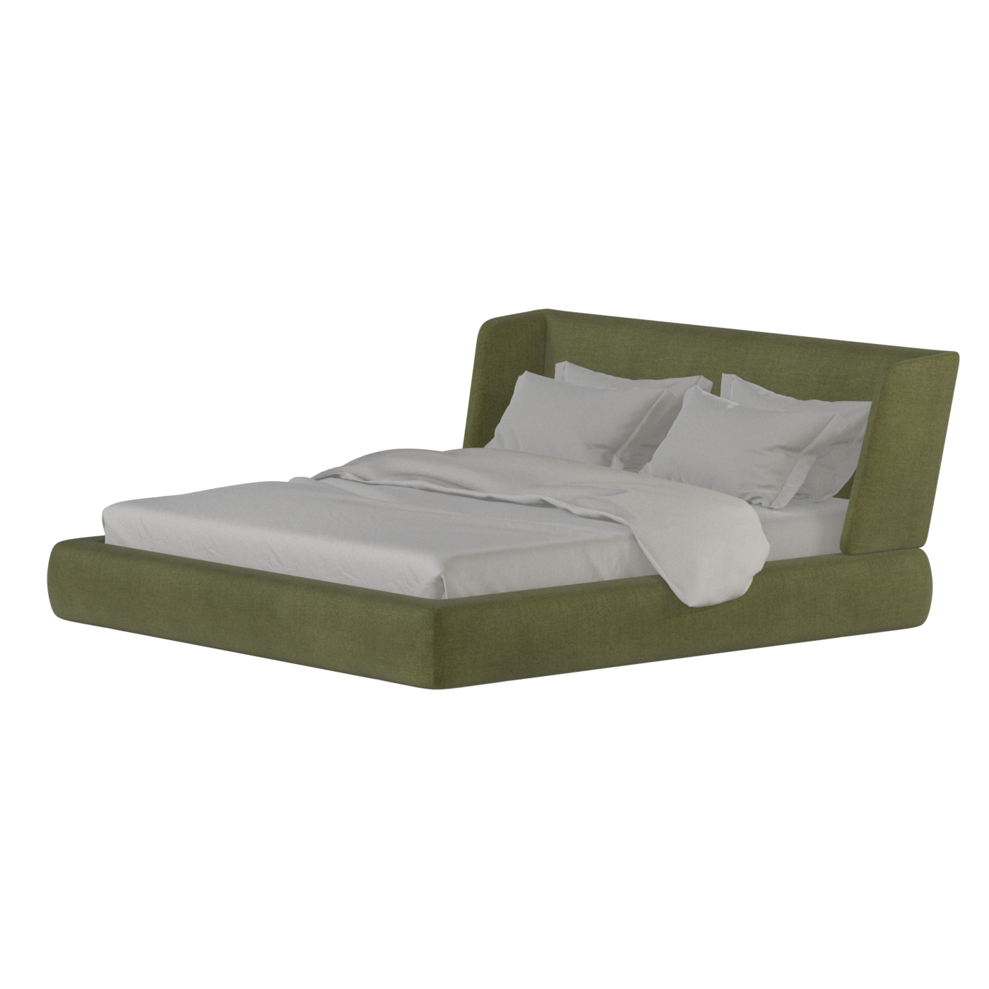 Valentina bed in Boucle Hevia Fabric