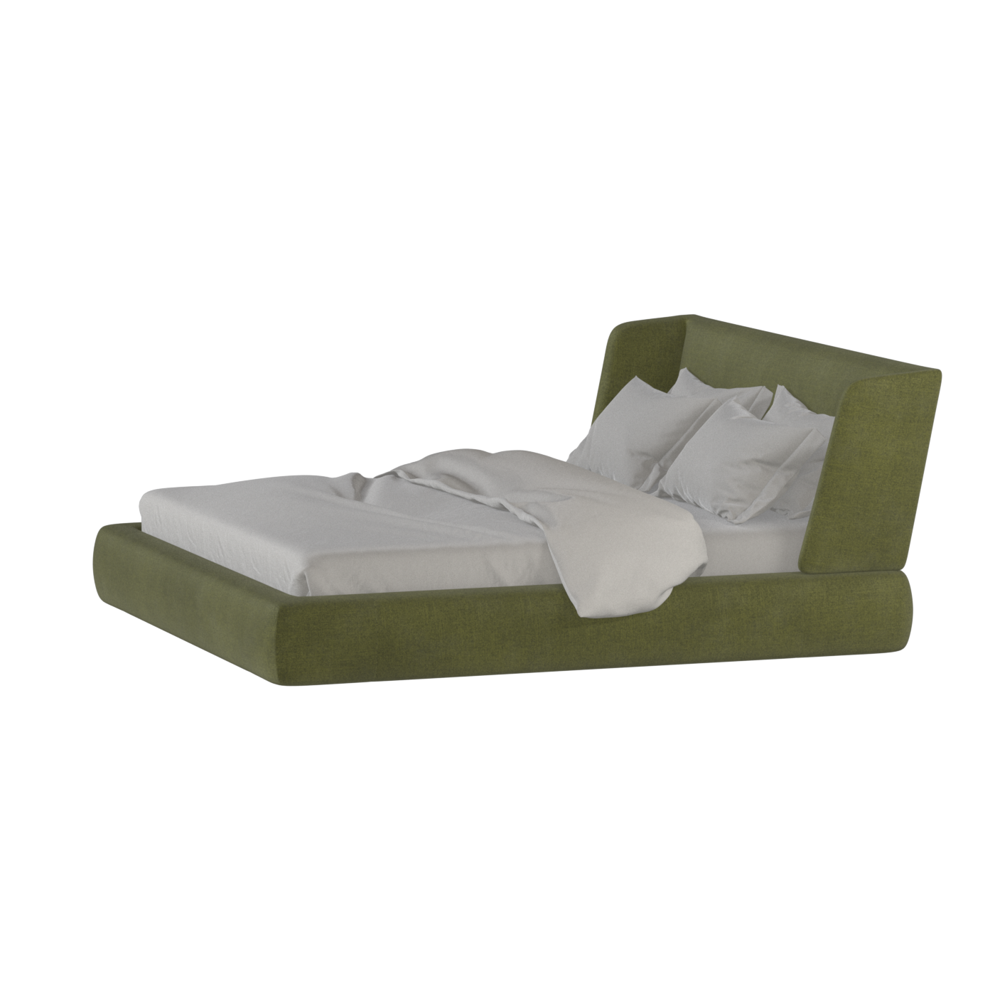 Valentina bed in Boucle Hevia Fabric