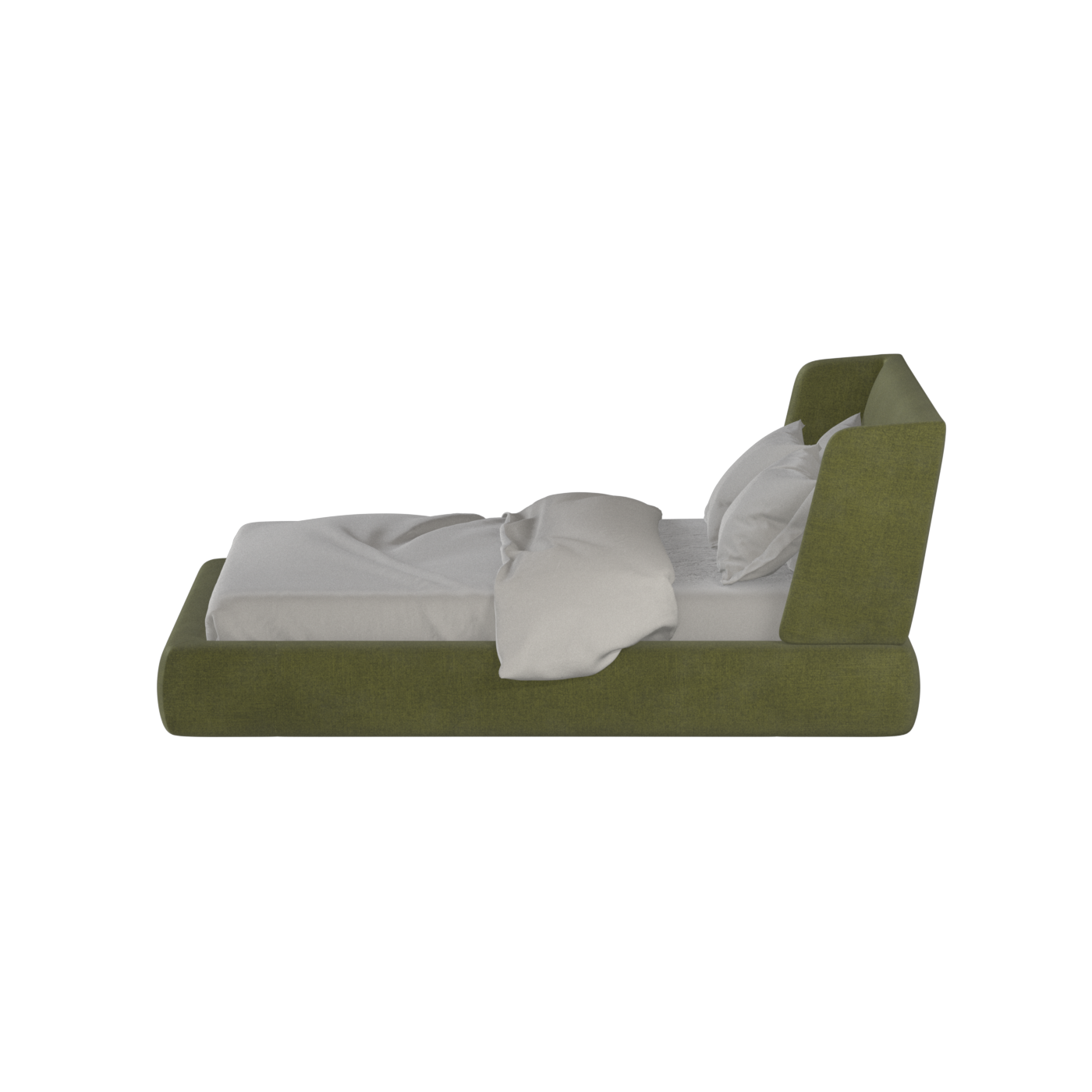 Valentina bed in Boucle Hevia Fabric