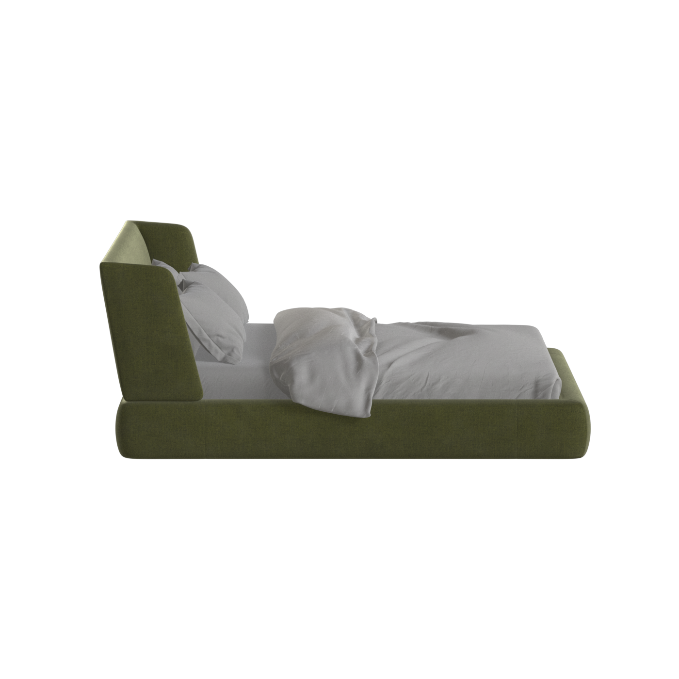 Valentina bed in Boucle Hevia Fabric