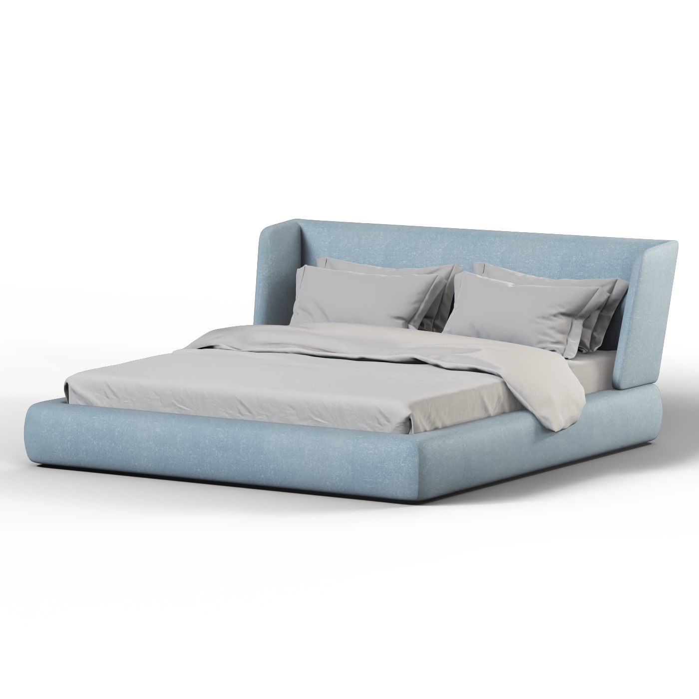Valentina bed in Boucle Hevia Fabric