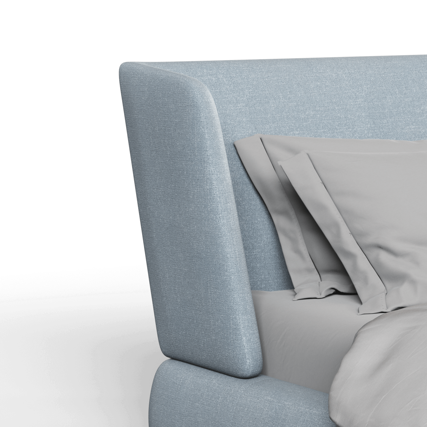 Valentina bed in Boucle Hevia Fabric
